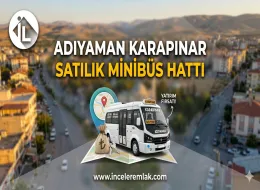 Adıyaman Karapınar Güzergahında Satılık Yüksek Cirolu Minibüs Hattı