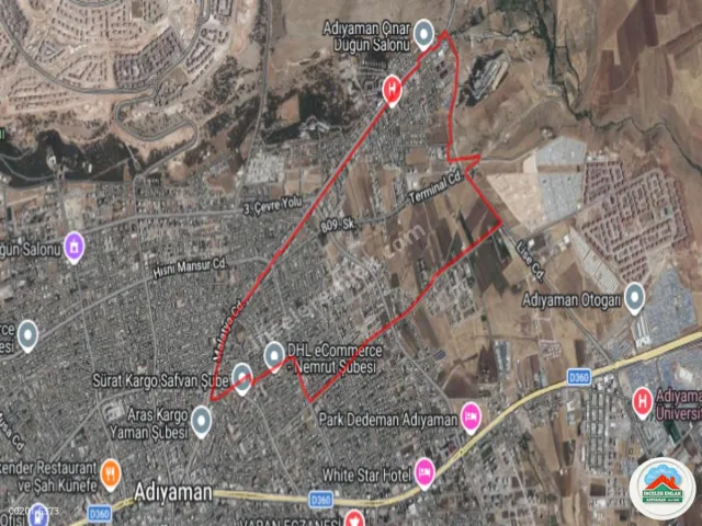 Adıyaman Yeşilyurt Mahallesinde Malatya Cad Güneyinde Tarla