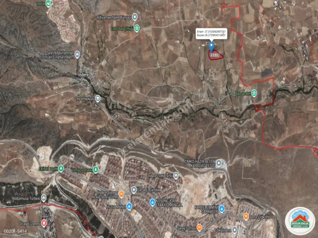 Adıyaman İnderede Satılık 20 Dönüm Yatırımlık Tarla