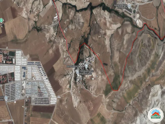 Adıyaman Bahçecik Köyünde Satılık 5.125 m² Tarla