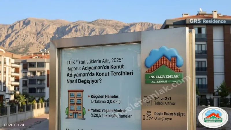 TÜİK Aile 2025 Raporu: Adıyaman'da Konut Tercihleri Değişiyor