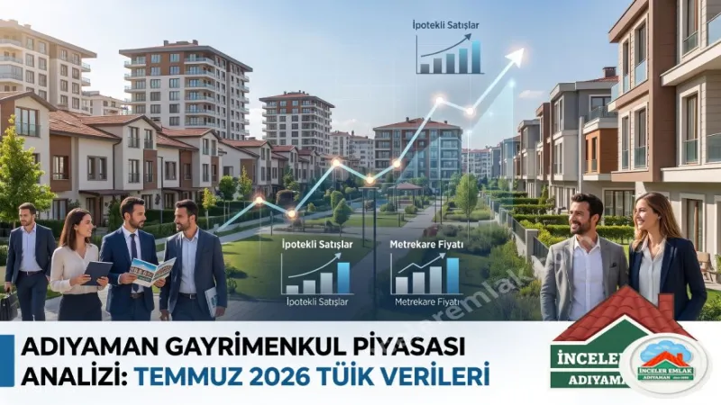 Adıyaman Emlak Analizi: TÜİK Temmuz 2026 Konut Satış Verileri