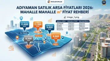 Adıyaman Satılık Arsa Fiyatları 2026: Mahalle Mahalle m² Fiyat Rehberi